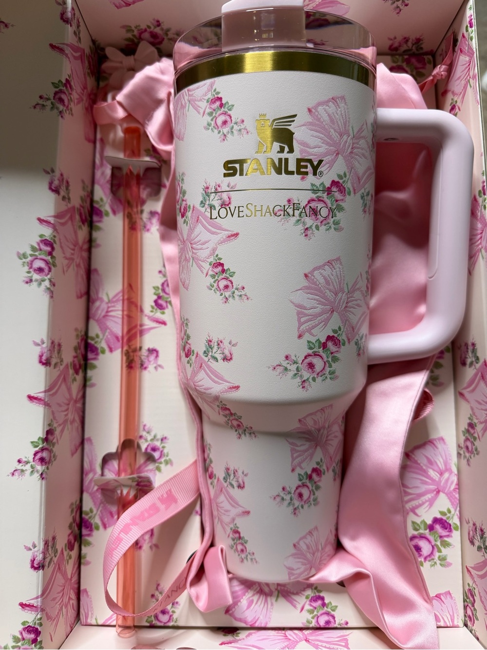 Stanley x LoveShackFancy Rosa Beaux 40 oz NEW